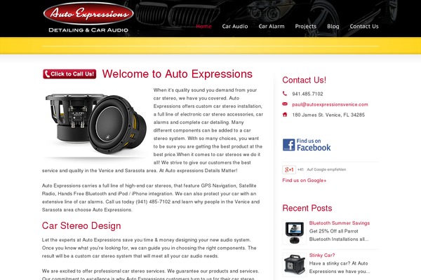 WordPress website example screenshot