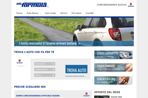 autoformula.com site used Webspark-theme
