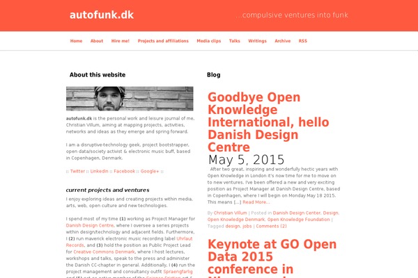 autofunk.dk site used Mixtape