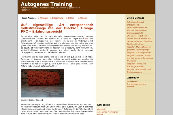 autogenes-training-anleitung.de site used Autogenestraining