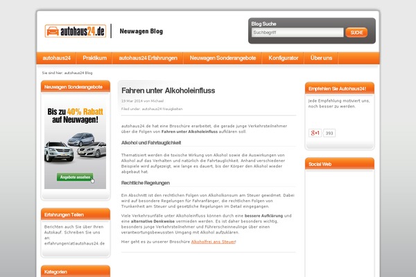 autohaus24-blog.de site used Sixt