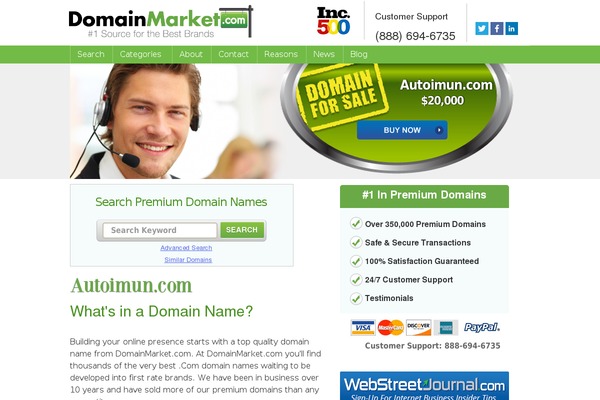 autoimun.com site used Landers