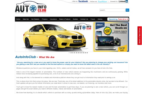 autoinfoclub.com site used Autoinfotheme
