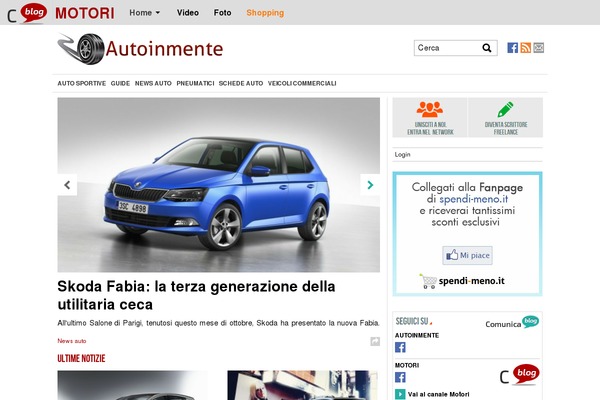 autoinmente.com site used Layout-comunicablog-generale