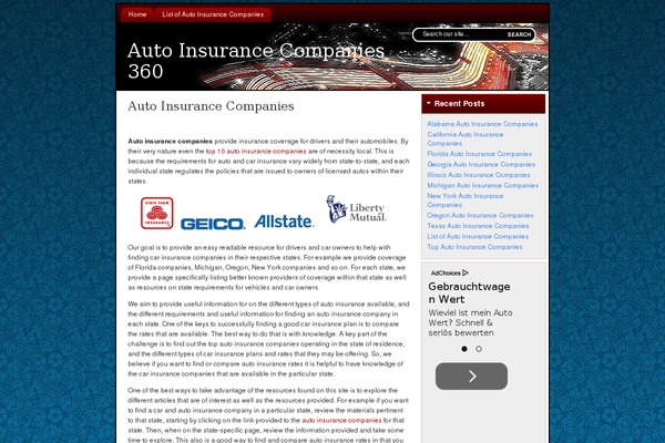 autoinsurancecompanies360.com site used Flexibility 2