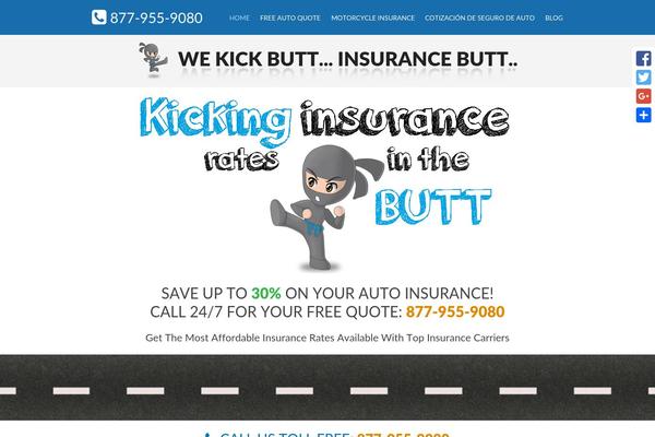 autoinsuranceninja.com site used Sleek_theme