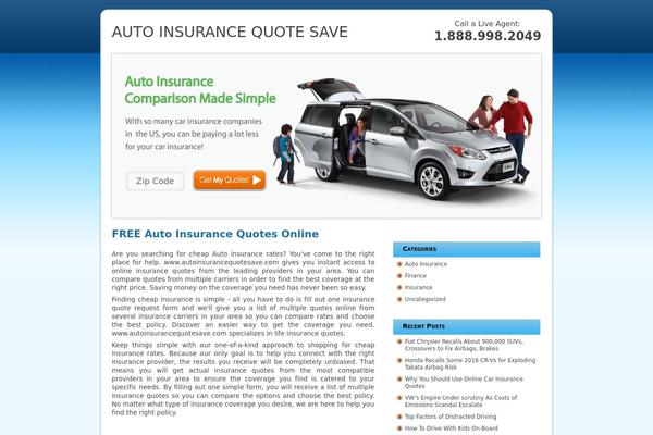 autoinsurancequotesave.com site used Insurance-v2