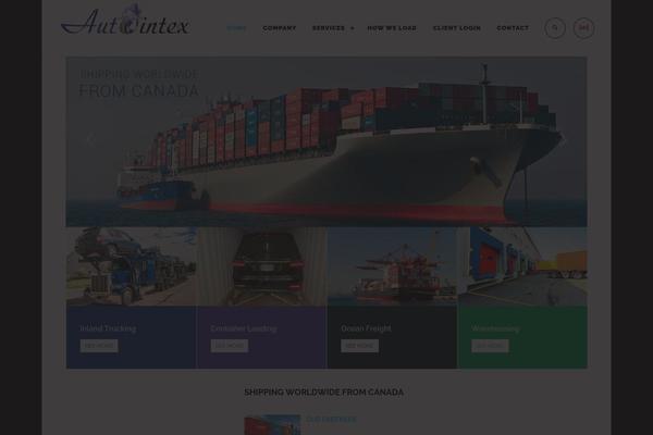 Logistic theme site design template sample