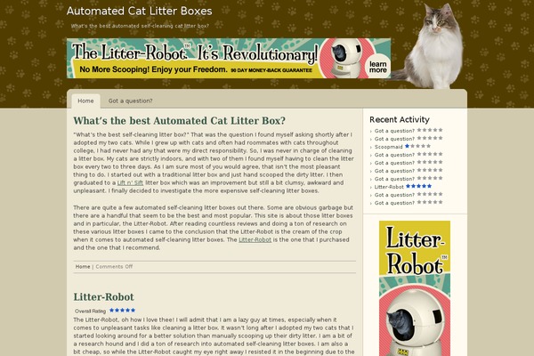 automatedcatlitterboxes.com site used Devart