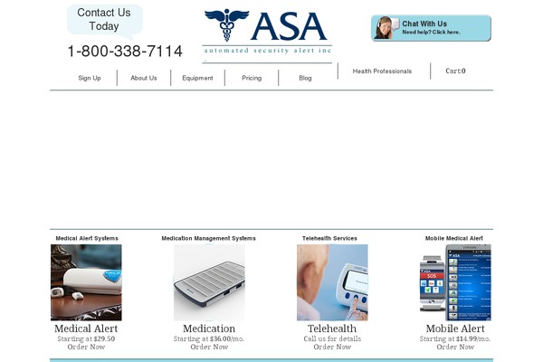 Asa theme site design template sample