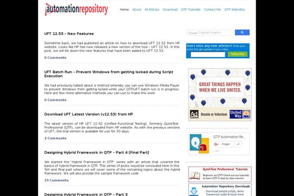 automationrepository.com site used Delicate