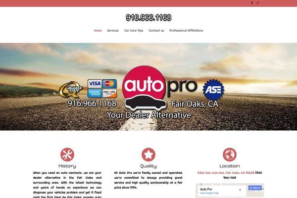 WordPress website example screenshot