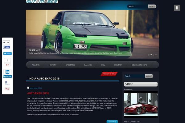 Supercars theme site design template sample