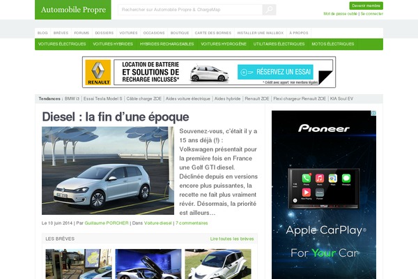 automobile-propre.com site used Cleanrider