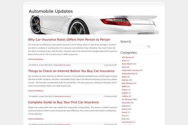 automobileupdates.com site used Automobile-updates