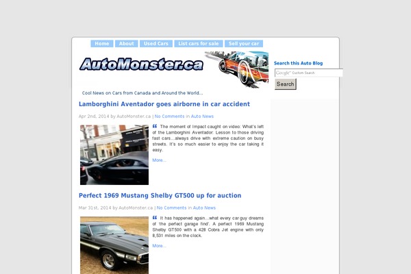 automonster.ca site used Losemymind-10-with-sidebar