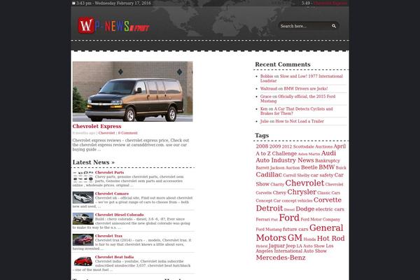 Wp-news theme site design template sample