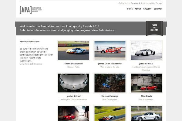 automotivephotographyawards.com site used Studeo-package