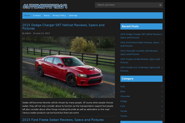 WordPress website example screenshot