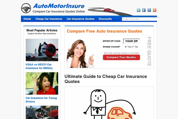 automotorinsure.com site used Automotor