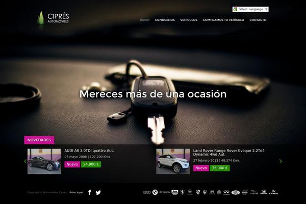 automovilescipres.com site used Cipres-theme