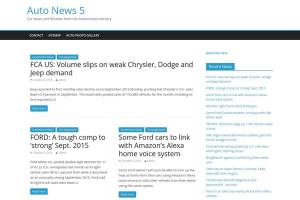 WordPress website example screenshot