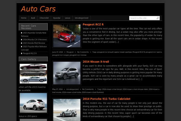 WordPress website example screenshot