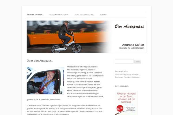 Twenty Twelve theme site design template sample