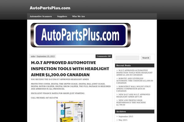 autopartsplus.com site used zeeSynergie