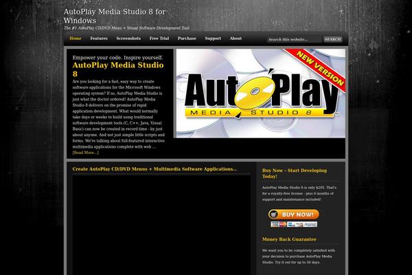 Amped Child theme site design template sample