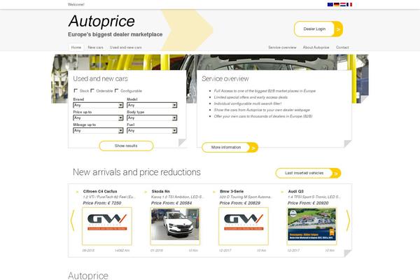 autoprice.eu site used Autoprice