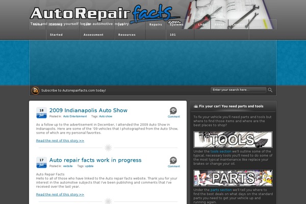 autorepairfacts.com site used Ikarus