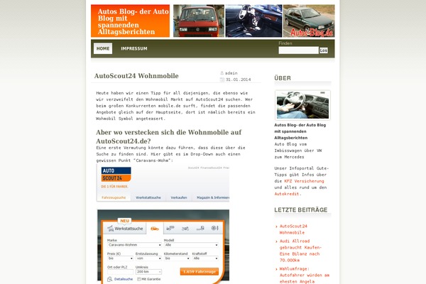 WordPress website example screenshot