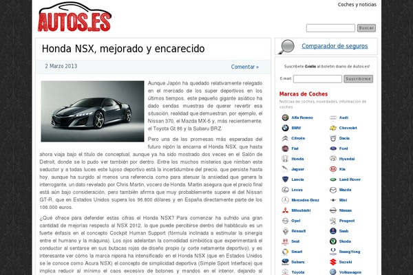 autos.es site used Autos