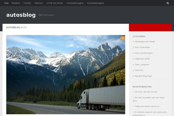 Hueman theme site design template sample