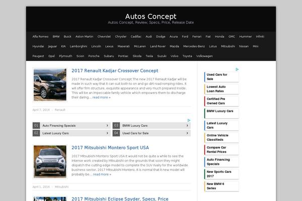 WordPress website example screenshot