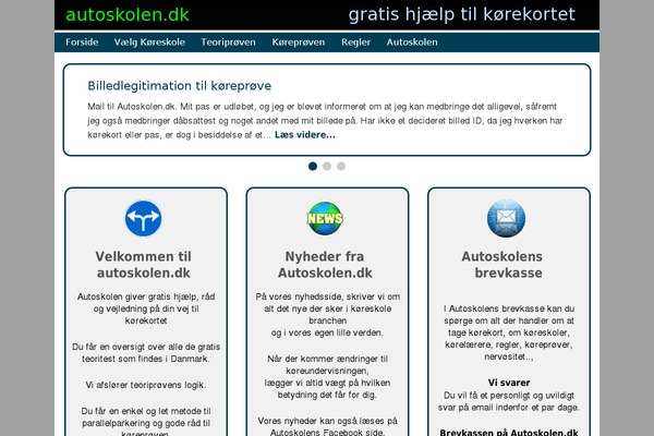 autoskolen.dk site used Clean-retina-pro