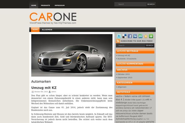Carone theme site design template sample