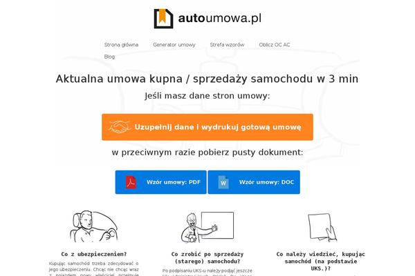 autoumowa.pl site used Autoumowa
