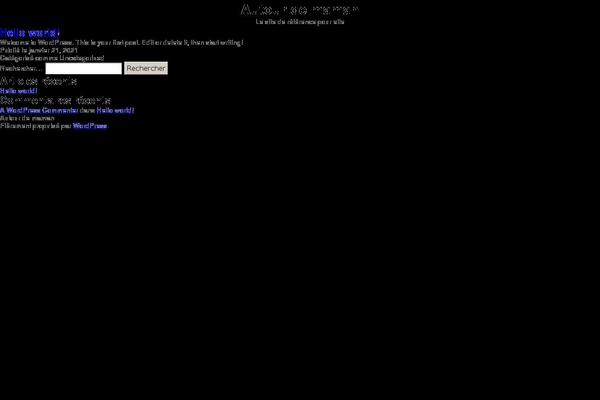 Twenty Twenty-One theme site design template sample