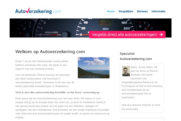 autoverzekering.com site used Bones