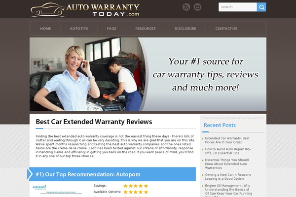 autowarrantytoday.com site used Warranty