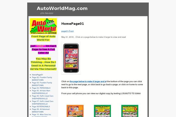 WordPress website example screenshot