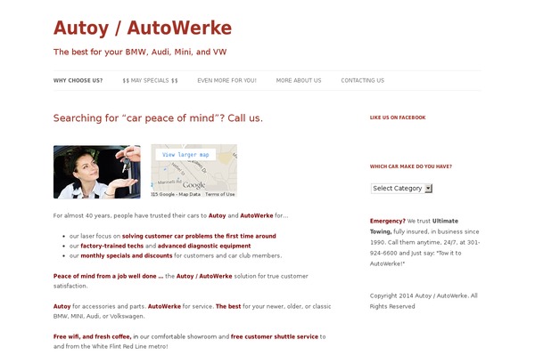WordPress website example screenshot
