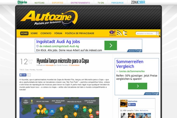 autozine WordPress theme, websites list used autozine theme autozine theme websites examples