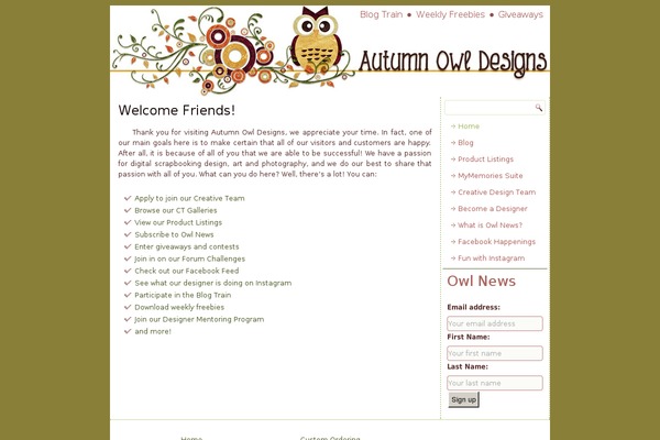 autumnowldesigns.com site used Aodsite