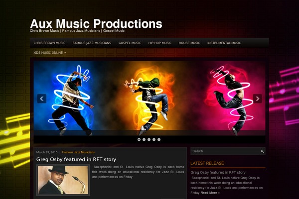 auxmusicproductions.com site used Themusic
