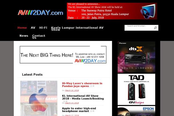 Newspaper theme site design template sample