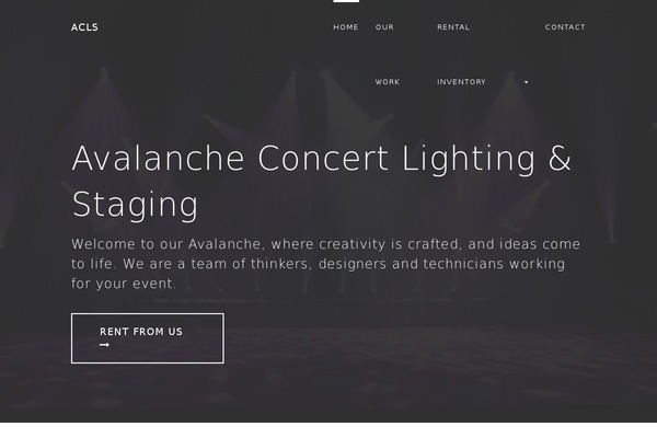 avalancheconcertlighting.com site used Evol