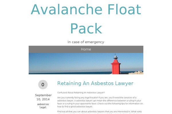 avalanchefloatpack.com site used Ice Cap